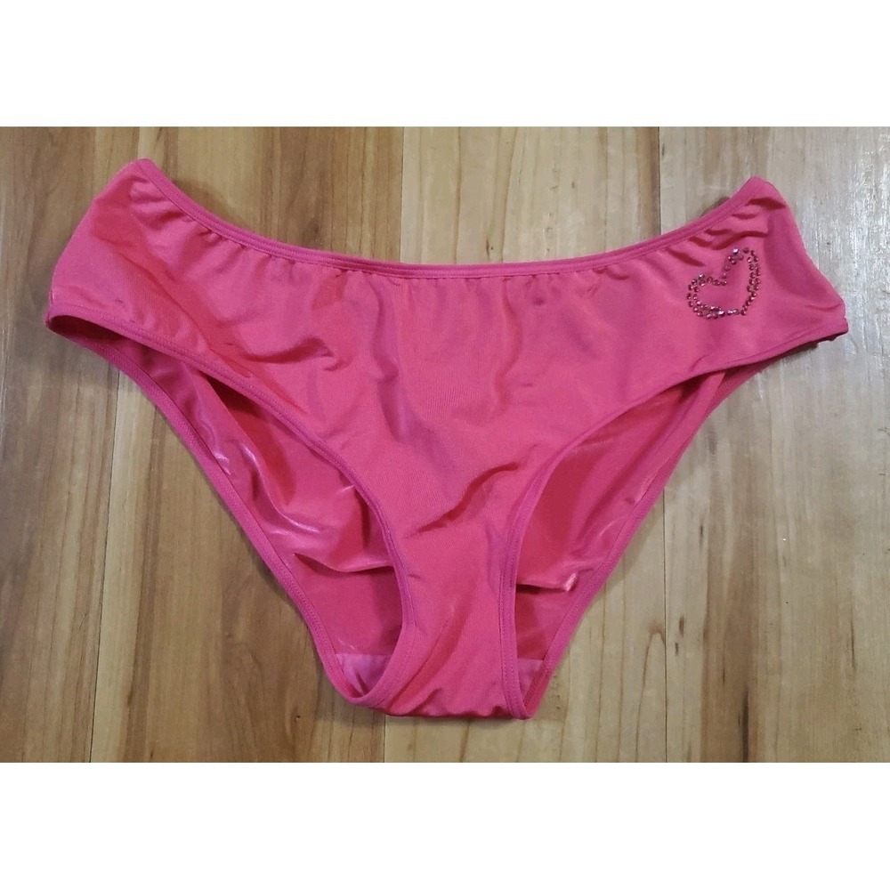 Victoria's Secret Vintage Very sexy Low Rise Hip Hugger Size Medium Pink Heart